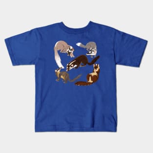 Ferret Badger Species Kids T-Shirt